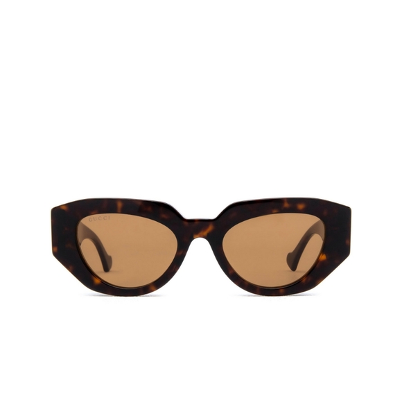 NEW GUCCI WOMEN HAVANA OVAL SUNGLASSES GG1421S 002 main image 4